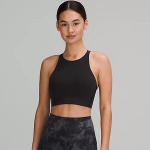Lululemon high neck black sports bra